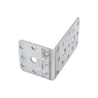 Перфорированный уголок ALBERTS оцинкованный, 100х60х60х2,5 мм 330149