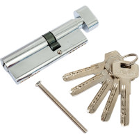 Цилиндровый механизм с вертушкой Fuaro 200 ZM 90 mm /50+10+30/ CP хром, 5 кл. 40365