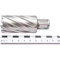 Сверло корончатое HSS по металлу (32х55/88 мм; Weldon 19) D.BOR CD-HSS-055-032-W