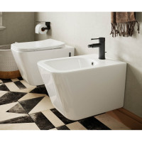 Подвесной унитаз Ceramicanova METRIC Rimless с крепежом, с сиденьем-крышкой с микролифтом CN3007