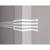 Стеновой молдинг Decor-Dizayn ударопрочный влагостойкий под покраску 30Х20Х2000 мм DD611