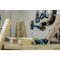 Слесарный молоток HOEGERT TECHNIK 300 г, с рукояткой из стекловолокна HT3B023