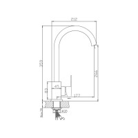 Смеситель для кухни Haiba HB70802