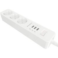 Удлинитель с USB зарядкой HARPER UCH-325 White H00003008