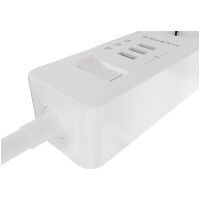 Удлинитель с USB зарядкой HARPER UCH-325 White H00003008