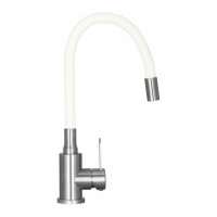 Смеситель WISENT для кухни с гибким изливом из нержавеющей стали W74004-03