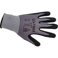 Трикотажные перчатки с нитриловым покрытием ULTIMA ПВХ-точка на ладони ULT825/XL