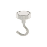 Неодимовый магнит с крючком для авто Cartage 25 мм, сцепление 10 кг 4790150