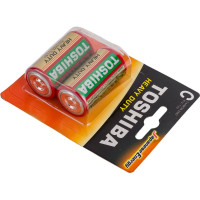 Солевой элемент питания Toshiba R14 KG  2/card 2401