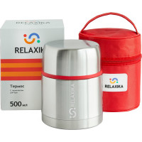 Термос для еды Relaxika 301 0.5 литра, в чехле R301.500.1P
