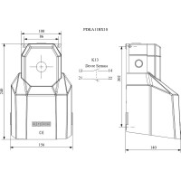 Педаль-выключатель Emas 1НО+1НЗ с возм. подкл. аксессуаров, 250 В, 4 А PDKA11BX10