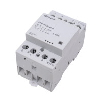 Модульный контактор Finder 4НО, контакта 40А, = 230В AC/DC, - AgSnO2, 224402304310