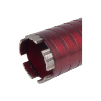 Сверло алмазное сегментное сухое Diam 62x300х4x1,1/4UNC Титан ХИТ серия Экстра (арм. бетон) 313023