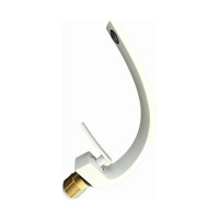 Смеситель для раковины OUTE однорычажное управление из латуни, белый T703K