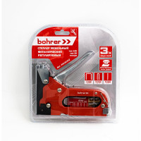 Мебельный степлер BOHRER 3 в 1, с регулировкой силы, металлический 44131412