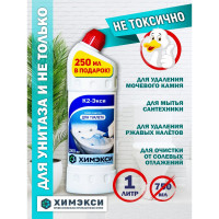 Чистящее средство для уборки туалета ХИМЭКСИ (бережно к фарфору и фаянсу) 1 л 5001
