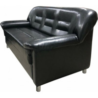 Диван Мягкий офис с механизмом трехместный черный МО302ЧН_MH