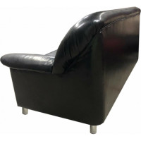 Диван Мягкий офис с механизмом трехместный черный МО302ЧН_MH