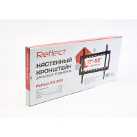 Настенный кронштейн Reflect RK-330 17-55", наклон 0/+10, до 30 кг, черный 27455