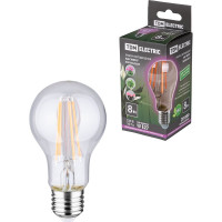 Светодиодная лампа TDM ELECTRIC A60-8 Вт-230 В-E27-CL "ФИТО" 60*108 мм SQ0340-0237