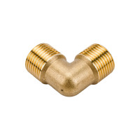Уголок латунь резьба наружная 3/8" для компрессора Pegas pneumatic 4303