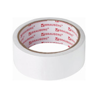 Клейкая двухсторонняя лента BRAUBERG 38 мм х 10 м, бумажная основа 229056