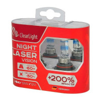 Комплект ламп Clearlight HB4, 12 В, 51 Вт, Night Laser Vision +200% Light, 2 шт. ML9006NLV200
