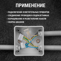 Клеммы для проводов универсальные строительно- монтажные (2,5мм2) с пастой TDM ELECTRIC в упаковке 5 штук SQ0517-0124
