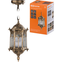Садово-парковый светильник TDM ELECTRIC "Ампир" 60 Вт, подвес шагрень/бронза Е27, SQ0330-0089