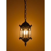 Садово-парковый светильник TDM ELECTRIC "Ампир" 60 Вт, подвес шагрень/бронза Е27, SQ0330-0089