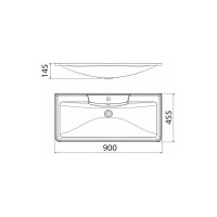 Раковина из литьевого мрамора BelBagno BB900/455-LV-MR-ALR