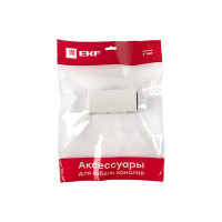 Соединитель EKF Plast PROxima, белый 2шт conw-100-40x2