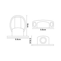 Дверной ограничитель магнитный, скрытой установки, Brante античная бронза 606786