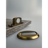 Дверной ограничитель магнитный, скрытой установки, Brante античная бронза 606786