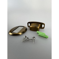 Дверной ограничитель магнитный, скрытой установки, Brante античная бронза 606786