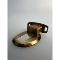 Дверной ограничитель магнитный, скрытой установки, Brante античная бронза 606786