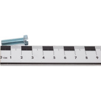 Винт ZAMETAL М6x22, с цилиндр. гол., прям. шлиц, DIN 84, оц., уп. 500 шт. ZA515155