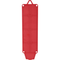 Каучуковая колодка duwi с крышкой с заземлением 3 гнезда 16A IP44 красная 27466 7