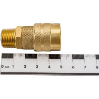 Быстроразъемное соединение D ISO 6150 B (рапид "мама" - наружная резьба 3/8"; латунь) TITAN LOCK TL3DFS-B