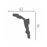 Потолочный плинтус Де-Багет Декор ДП 44/110 00-00002955