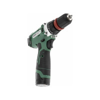 Аккумуляторная дрель Hammer 12 В, 2x2 Ач, Li-ION, 10 мм, 0-350/0-1400 об/мин, 28 Нм ACD122QC