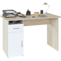Письменный стол СОКОЛ с тумбой дуб сонома/белый СПм-03.1 СПм031С5б6