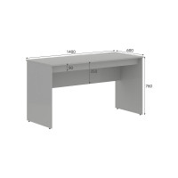 Письменный стол SKYLAND S-1400 серый 1400x600x760 SIMPLE sk-01186765