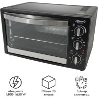 Электрическая печь Atlanta ATH-1403 black