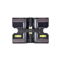 Угловой магнитный уровень Политех 3 глазка, пластик 6022220