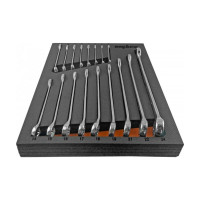 Набор комбинированных ключей Ombra OMT17STE в EVA ложементе 280х375 мм, 17 предметов 56131