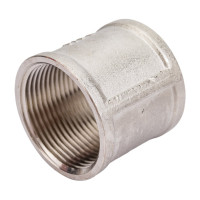 Муфта STI латунная Ду32 (1 1/4") Ру16 никелированная D270-00419