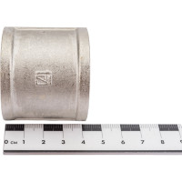 Муфта STI латунная Ду32 (1 1/4") Ру16 никелированная D270-00419