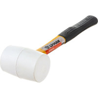 Киянка ЕРМАК белая резина, фибергласовая обрезиненная рукоятка 225гр 662-012