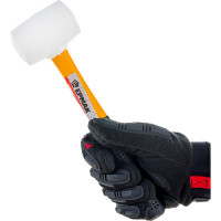 Киянка ЕРМАК белая резина, фибергласовая обрезиненная рукоятка 225гр 662-012